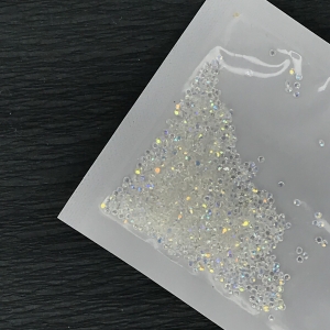 Міністразики "піксі" - Crystal і Crystal AB, аналог каменів Сваровскі (1.3 mm, скло)
