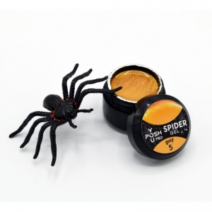 Гель павутинка №5 золото Spider gel You Posh 5 гр
